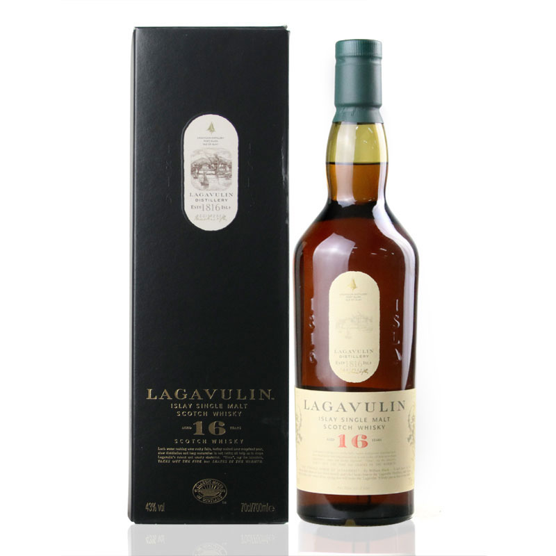 乐加维林Lagavulin 单一麦芽苏格兰艾雷岛威士忌  洋酒拉加维林 16年