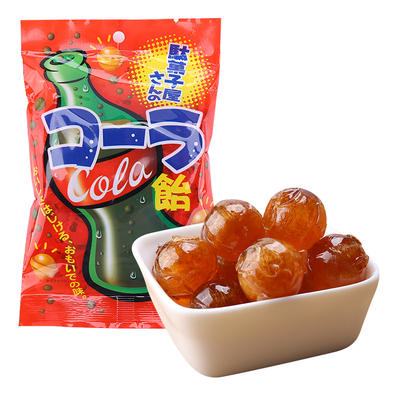 富士屋日本进口零食品 幸荣堂 可乐味糖 72g  创意糖果硬糖手工水果