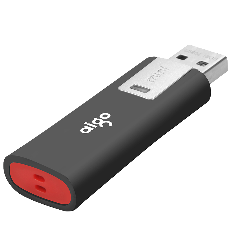 aigo 爱国者 L8202 USB2.0 U盘 黑色 16GB USB