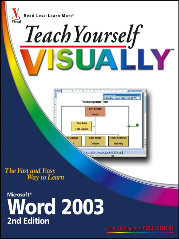 teach yourself visually word 2003, 2nd edition