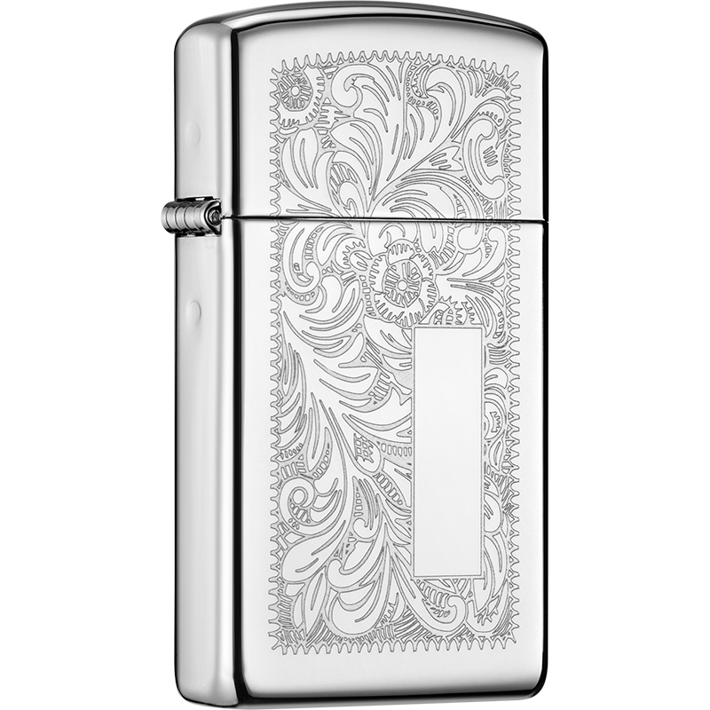 ZIPPO 之宝 防风打火机 纤巧威尼斯人 镜面镀铬 zippo打火机