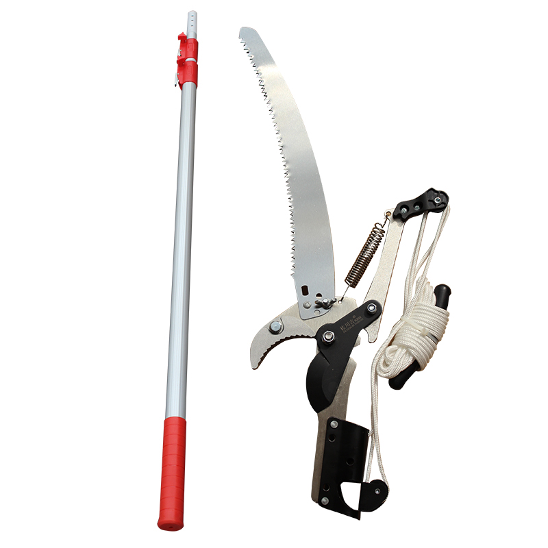 佐川吉6202-6高枝剪 伸缩铝杆高空作业剪 修剪树木高枝 杆长四米套装