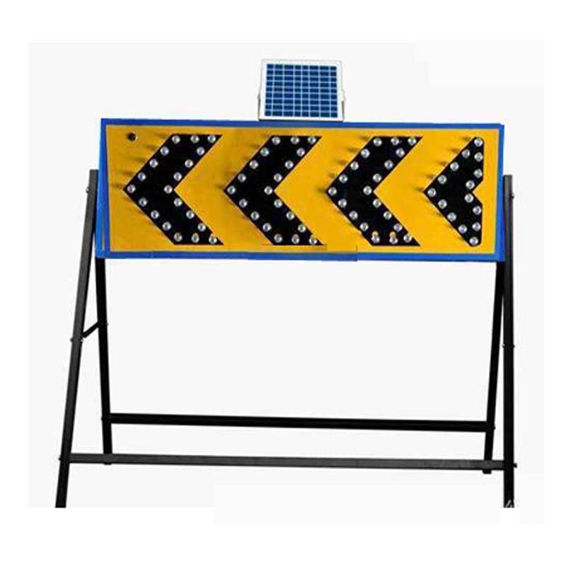 娅琦太阳能道路交通导向牌led电子标牌施工箭头灯诱导牌指示牌 单向