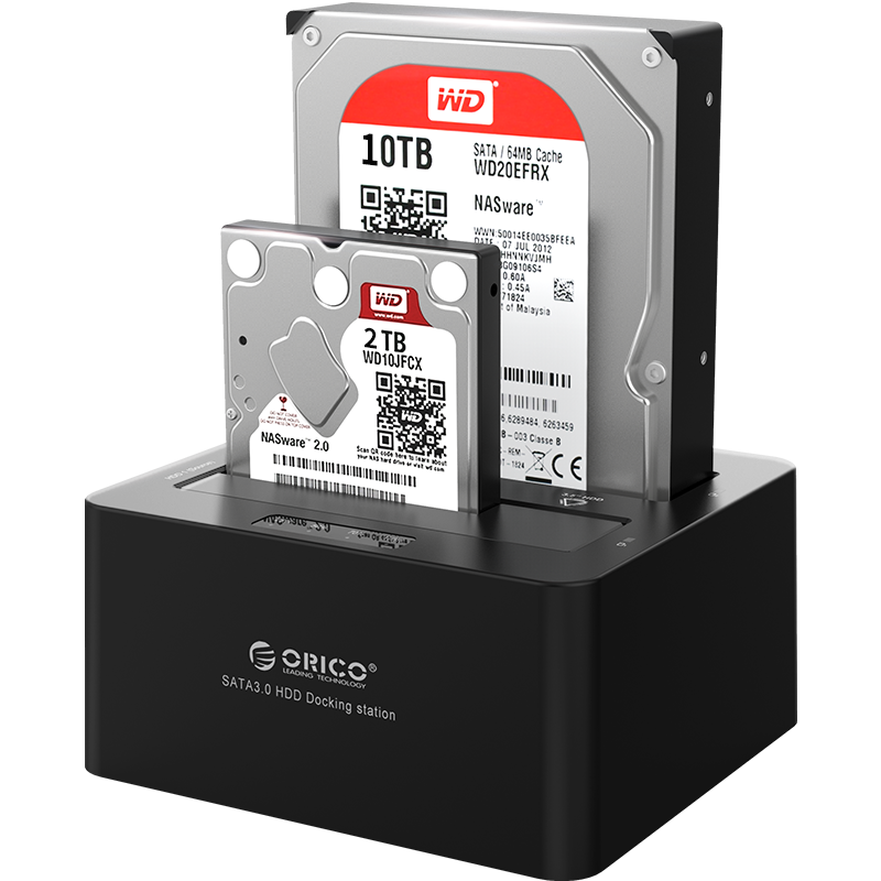 奥睿科（ORICO） 硬盘盒底座USB3.0高速拷贝机3.5/2.5英寸固态外置移动盒子SATA串口 双盘位脱机拷贝底座1515807511
