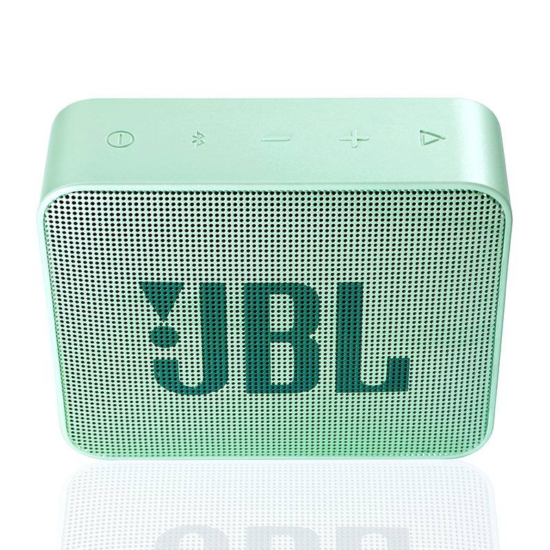 JBL GO2 音乐金砖二代 便携式蓝牙音箱+低音炮 户外音箱 迷你小音响 可免提通话 防水设计 薄荷绿