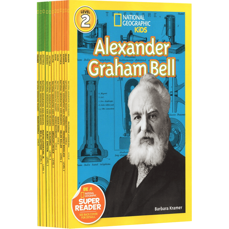 美国国家地理分级读物 英文原版 National Geographic KIDS 人物传记 12册