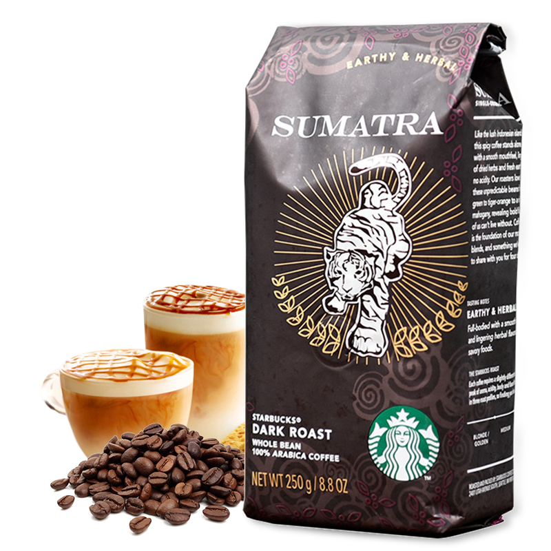 星巴克(starbucks)星巴克咖啡豆 美国进口阿拉比卡可研磨咖啡浓缩纯黑