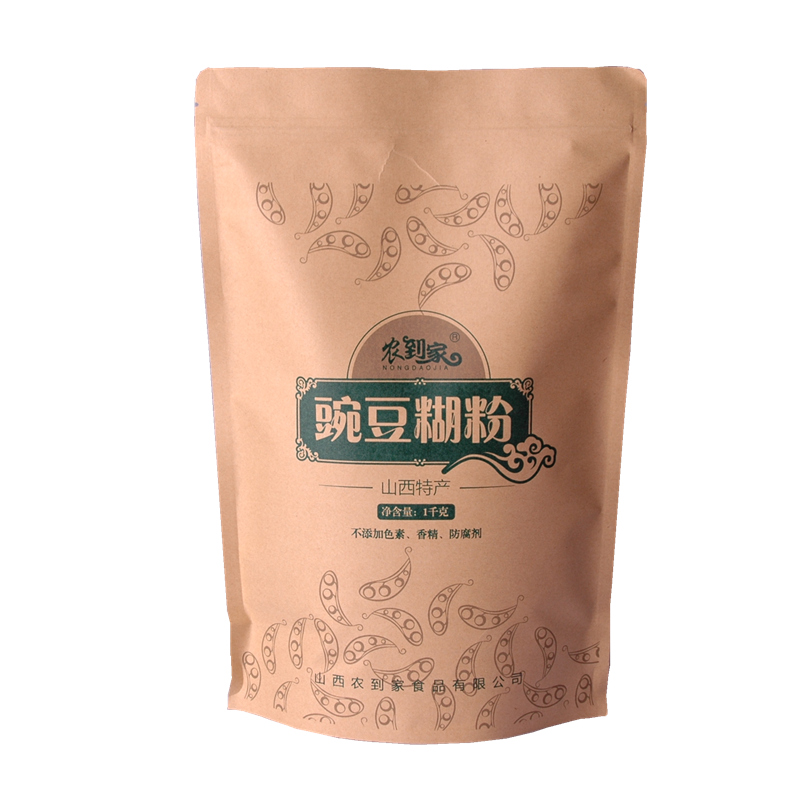 农到家  右玉豌豆糊  纸袋装  熟豆面  即食早餐  山西特产  1kg