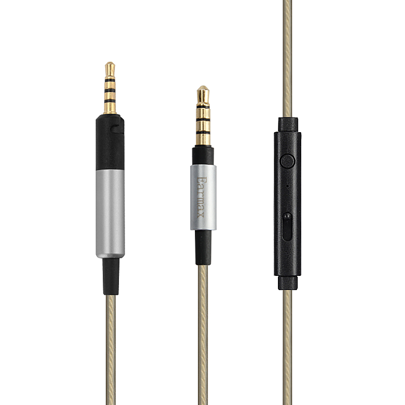 earmax 适用于森海塞尔hd598 598se hd558 hd599 hd560s 升级耳机线