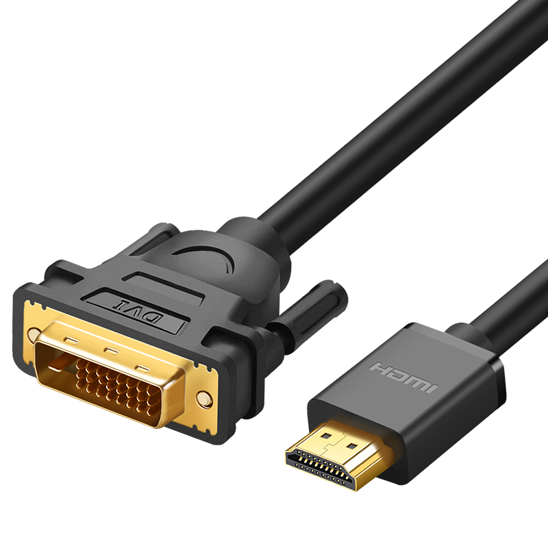 绿联HDMI转DVI转换线 DVI转HDMI 4K60Hz高清线双向互转 笔记本电脑显卡机顶盒投影仪显示器连接线1米