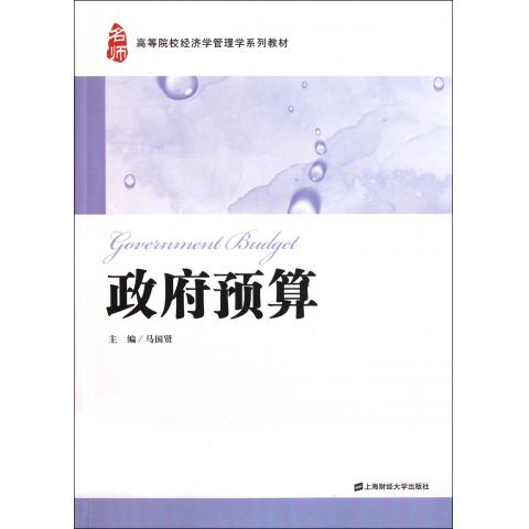 政府预算(高等院校经济学管理学系列教材)