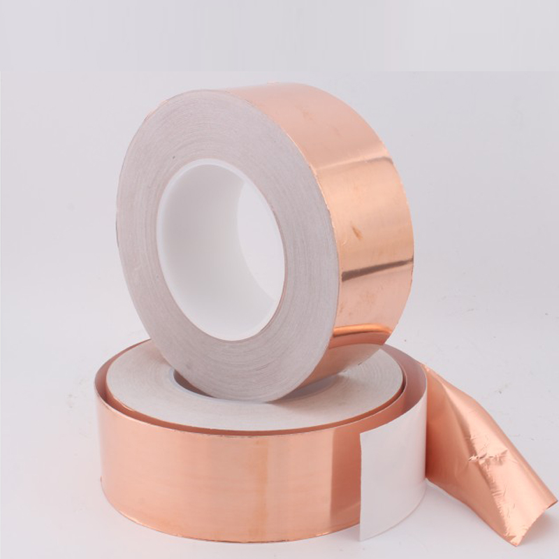 kuaiqu铜箔纸胶带 单导铜箔自粘屏蔽铜箔纸 纯铜自粘胶带30米屏蔽铜皮