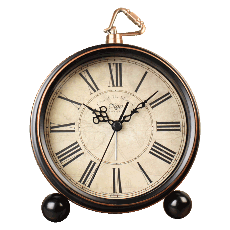 �ϸ����Ӵ�ͷ����̨ʽʱ�ӱ�����ŷʽ̨�ӿ������Ӱڼ�ѧ������ڷ�ʽ  ��ͭɫ69Ԫ