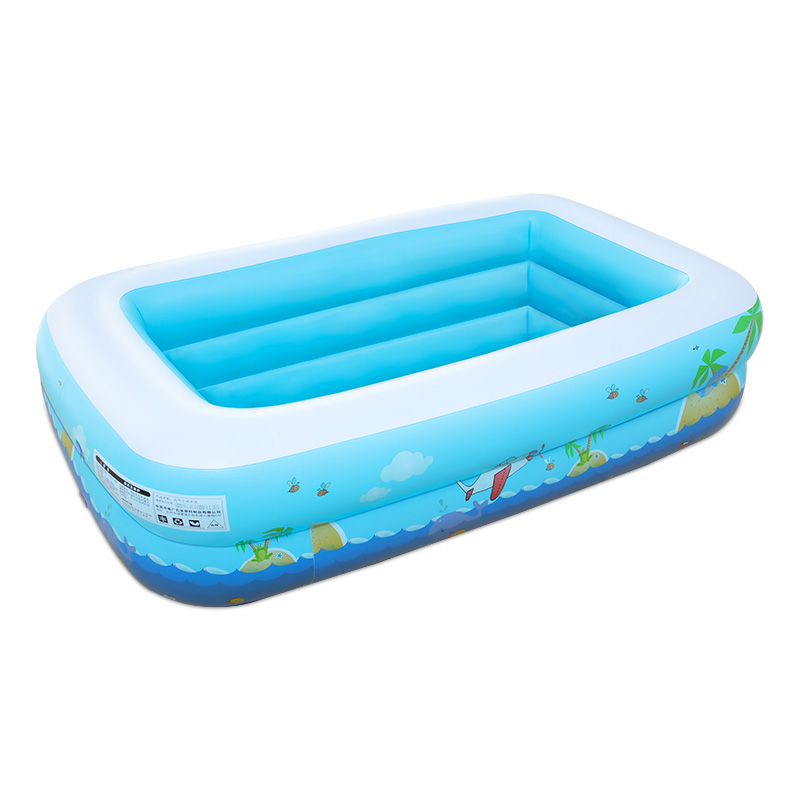 诺澳 婴儿 童充气游泳池家用 超大号型加厚海洋球池宝宝戏水池 成年人戏水洗澡浴盆 1米15印花二环印花泡泡底 电泵套餐
