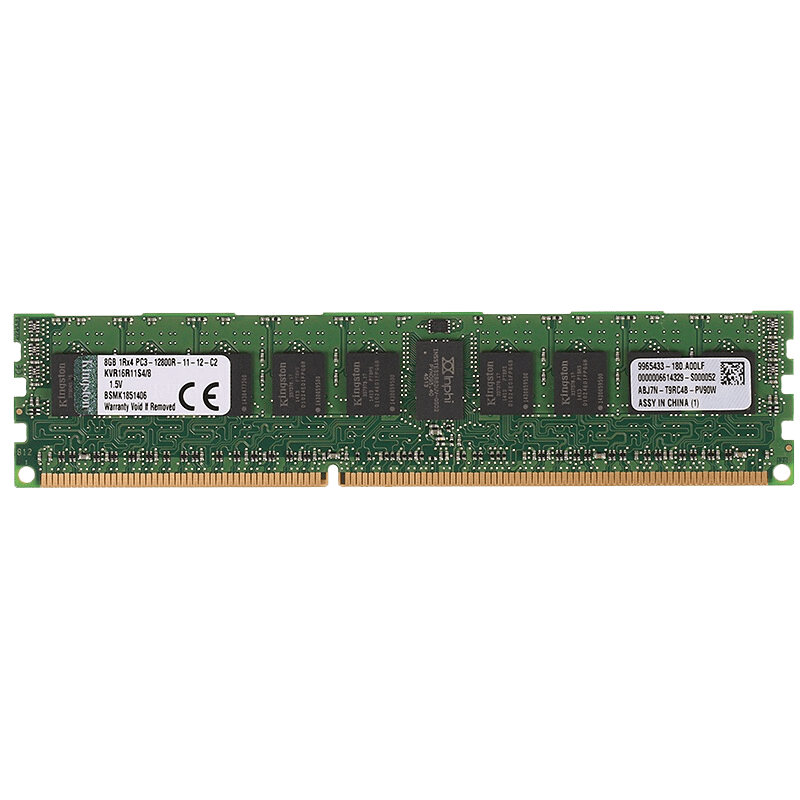 金士顿（Kingston）DDR3 1600 ECC RDIMM REG服务器内存条3代兼容1333 DDR3 1600 ECC REG 常压服务器专用 4GB 1条