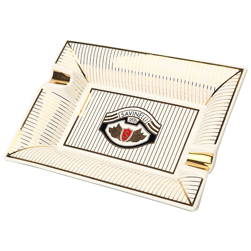 沙芬(SAVINELLI)意大利大號矩形煙灰缸 進口陶瓷雪茄煙灰缸W1011男士高檔節(jié)日禮物