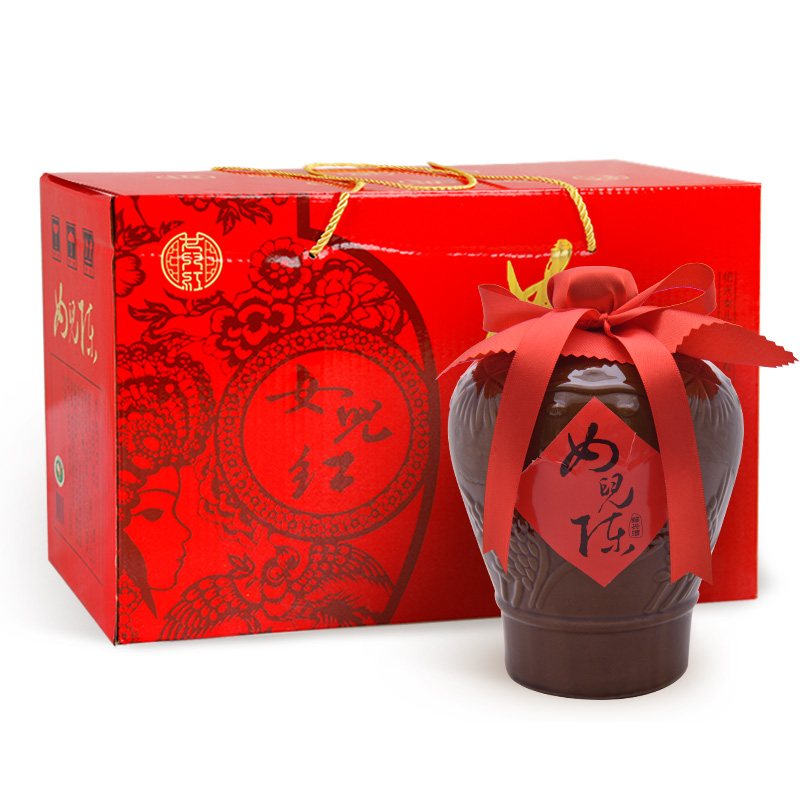 5l*2坛绍兴坛糯米礼盒酒 双支礼盒装