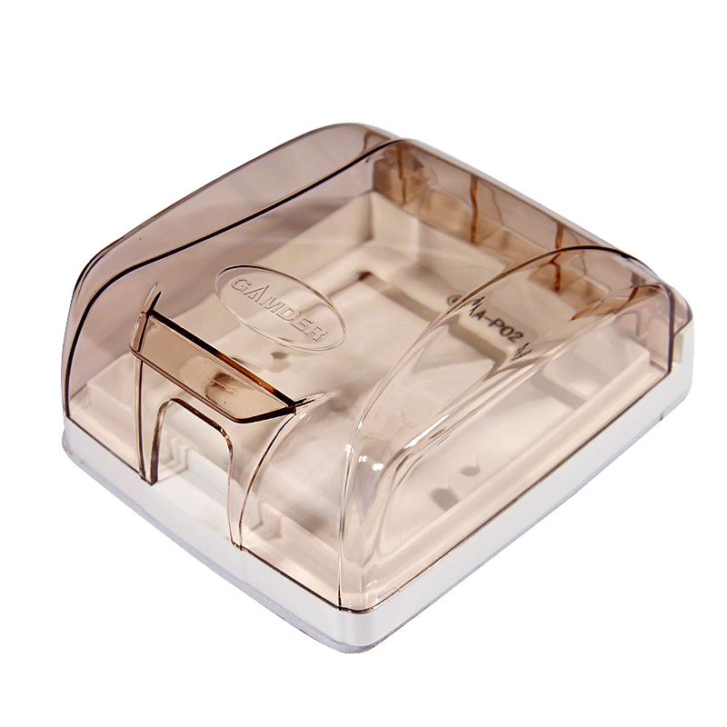 家的开关插座 浴室塑料面盖(防水盒) 防溅盒 防水罩 茶色 防水盒
