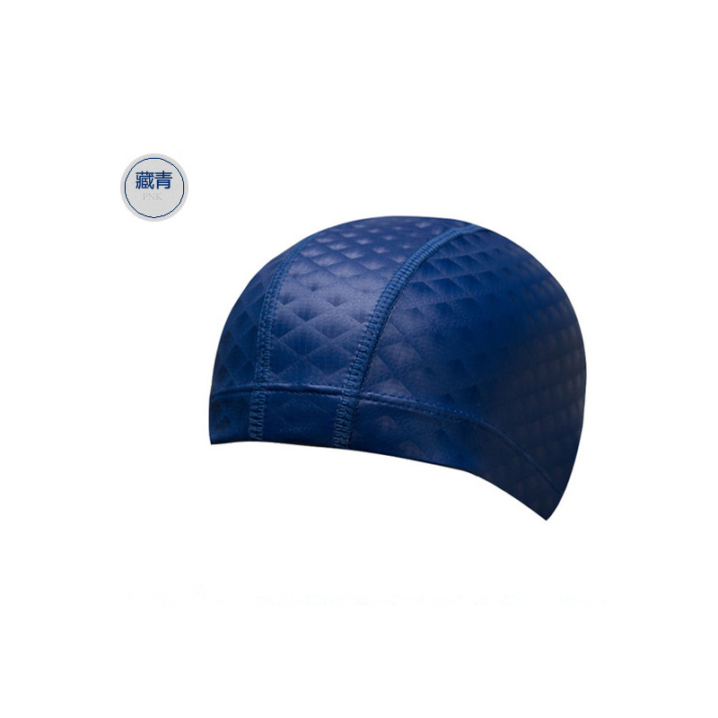 希宾(seobean) pu泳帽游泳帽 不勒头舒适时尚游泳帽 防水防晒pu涂层男