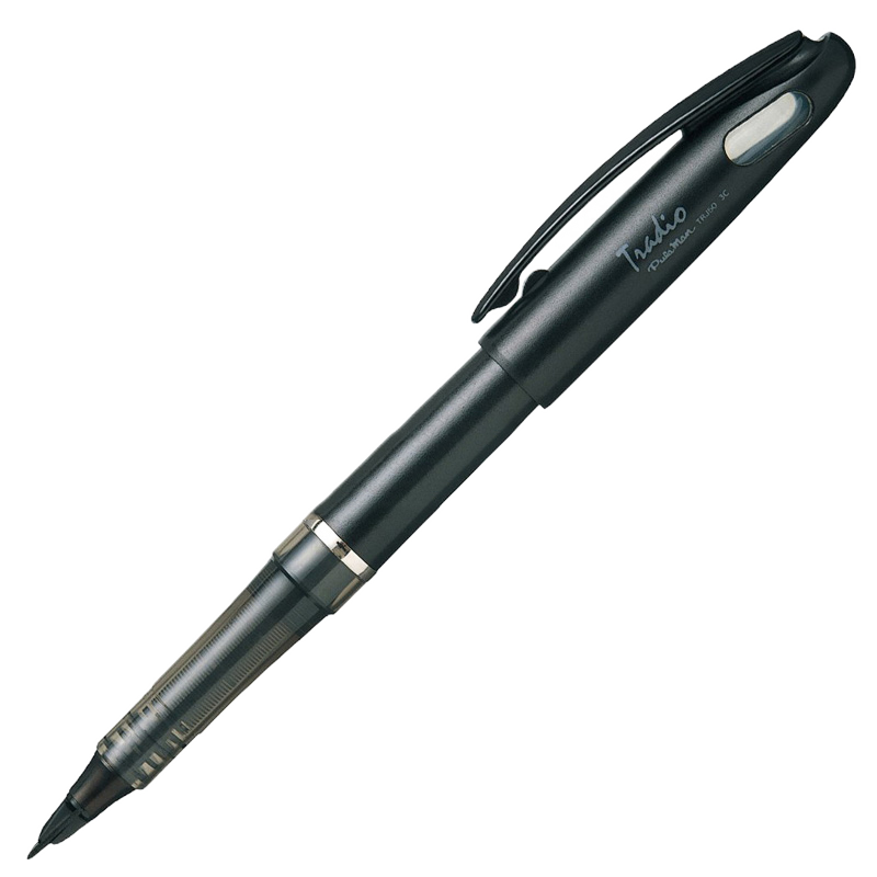 派通（Pentel） 进口TRJ50大班 签字笔 粗细绘图笔漫画手绘设计 老板签字速写笔 鸭嘴笔 黑杆 黑芯 1支