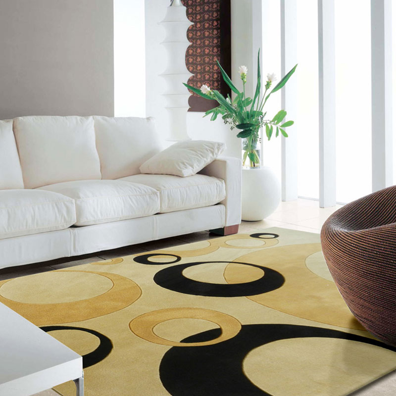 海马地毯 时尚简约 新西兰羊毛手工地毯 客厅卧室书房定制地毯hm-1008