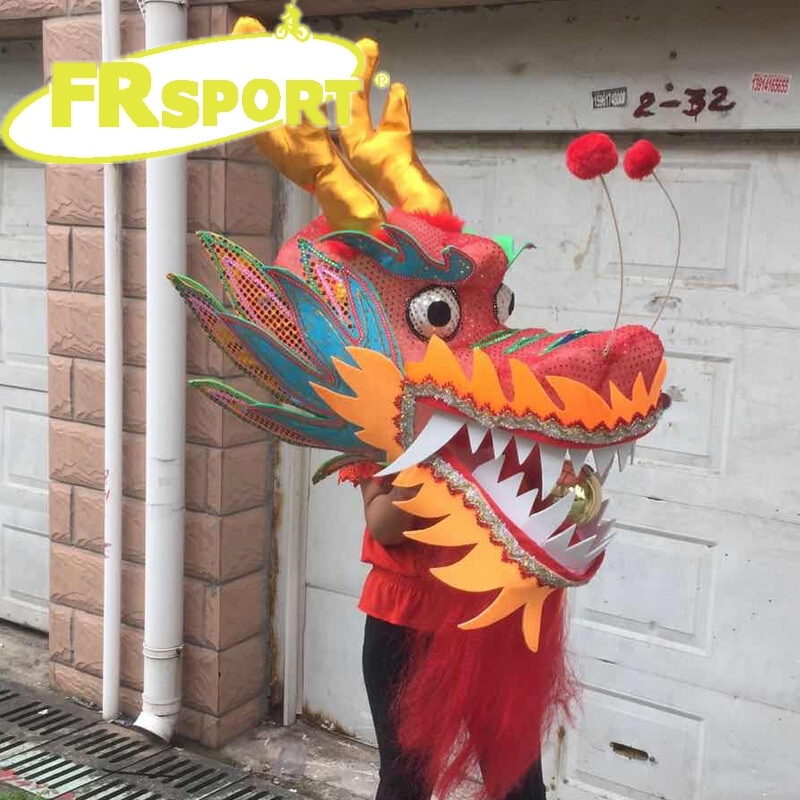 舞龙龙头舞蹈表演道具 挂饰龙装饰龙道具 装饰舞台道具舞龙头舞狮龙头