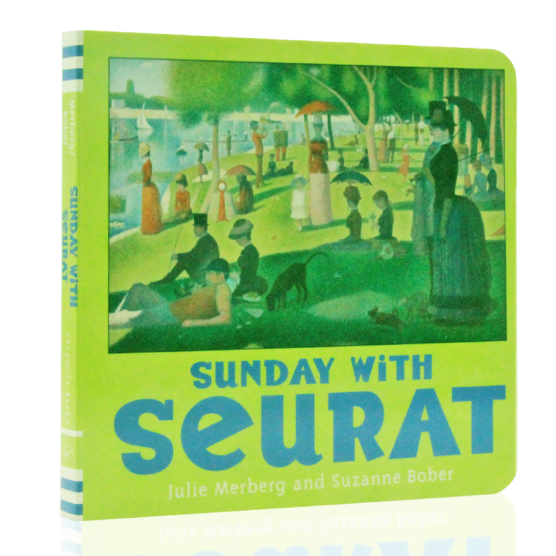 英文原版绘本 sunday with seurat 儿童启蒙图画书 小小艺术家系列