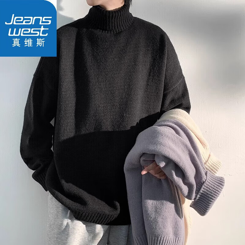 ���ڲ�������ά˹��Jeanswest���ﶬ�¿���֯����������ë����ʿ�����ڴ�ë���»�ɫ���׳����� �ɷ������ɫ 2XL