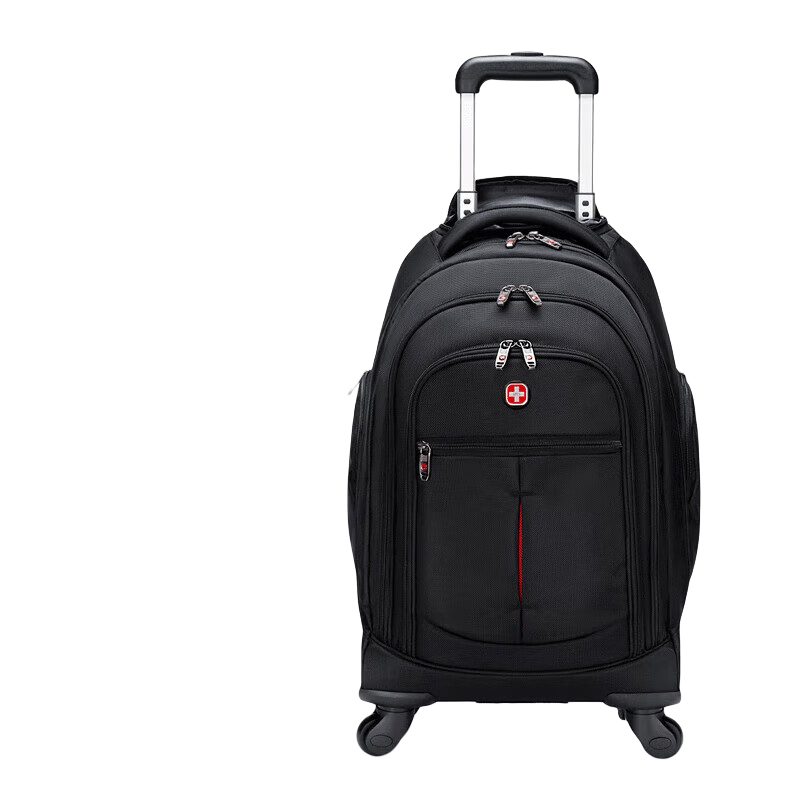 CROSSGEAR瑞士军士刀拉杆包男大容量双肩背包学生带轮书包旅行包李箱包商务 15.6英寸商务拉杆包