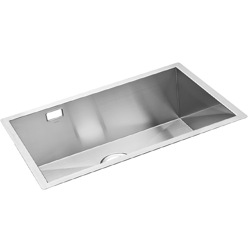 摩恩(MOEN)水槽大單槽洗菜盆手工臺下盆不銹鋼廚房盆夏格系列35131 600mm手工單槽(不含龍頭)