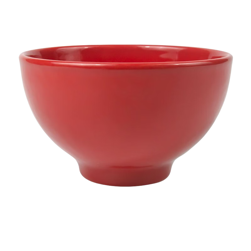 EKIREDO進(jìn)口餐具飯碗一人一色純色湯碗五彩碗兒童米飯碗面碗沙拉陶瓷碗 沙拉碗【紅色】