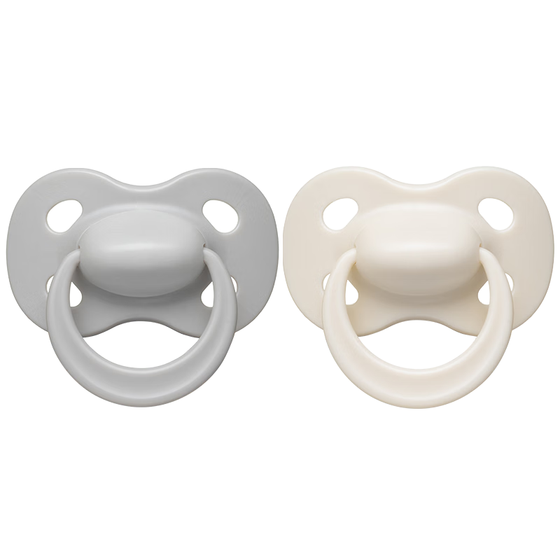 美德樂(lè )（Medela） 嬰兒安撫奶嘴新生兒安睡型口欲期安慰奶嘴莫蘭迪系列 S  0-6個(gè)月 2支裝 莫蘭迪灰