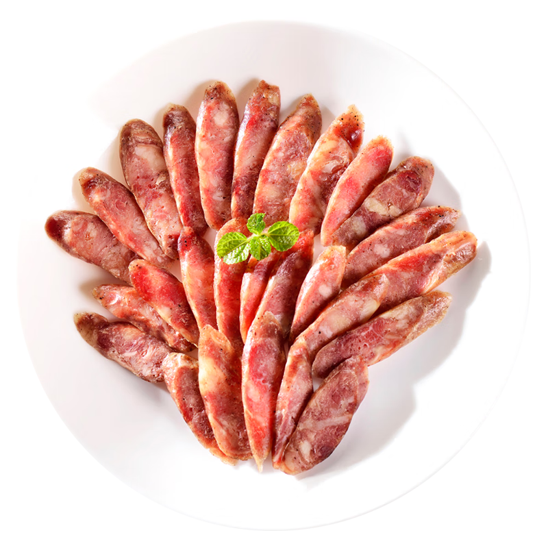 天顺源 牛肉香槟肠 开袋即食香肠 哈尔滨红肠 清真零食 东北小腊肠 160g*5袋