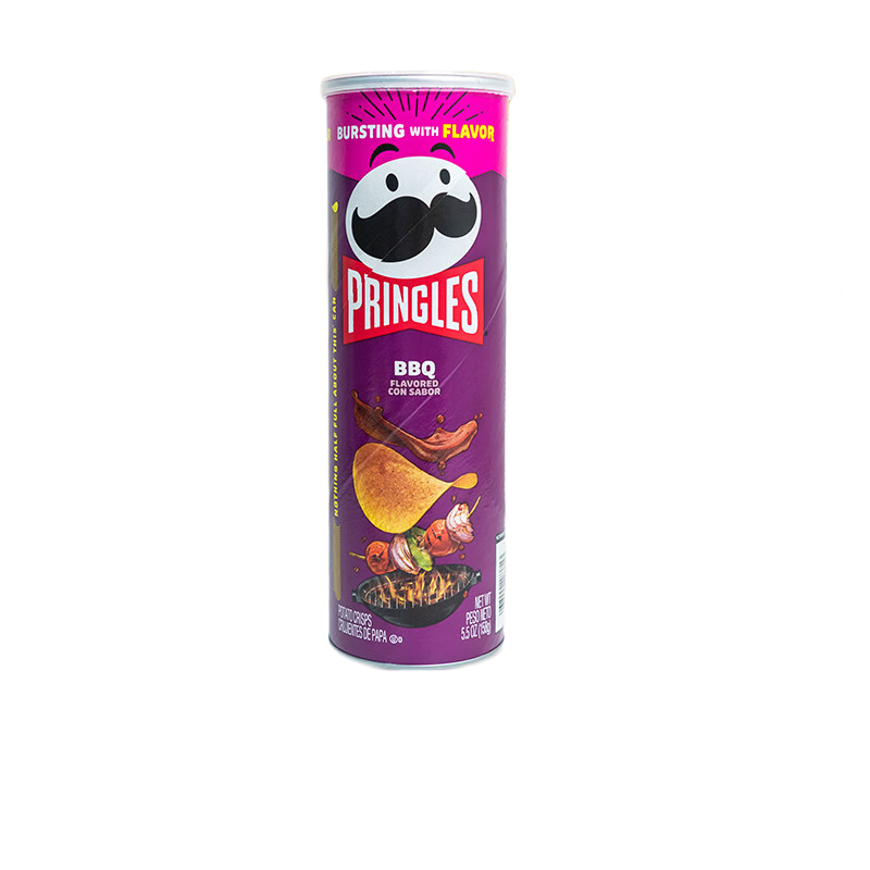 品客（PRINGLES） 【美版進(jìn)口】品客薯片大罐裝小吃休閑零食大禮包整箱組合裝 [1罐裝]美版燒烤 158g 1罐