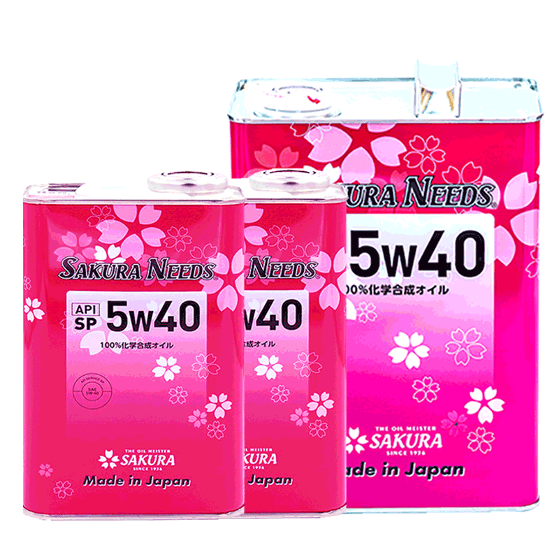 櫻花易道酯類+PAO全合成汽車機(jī)油潤滑油5W40 SP級4L+2L套裝日本原裝進(jìn)口 5W40 SP 6L套裝 6L