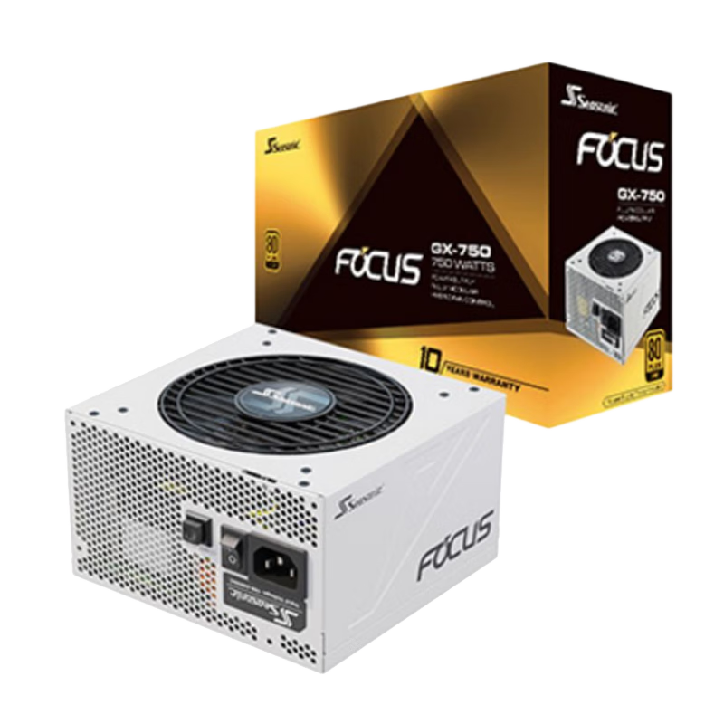 海韻 海韻FOCUS GX750 GX850金牌全模組電腦臺(tái)式機(jī)電源 ATX3.1電源850W 1000W電源CORE GX650 2024新款 新版Focus GX-850 V4 White