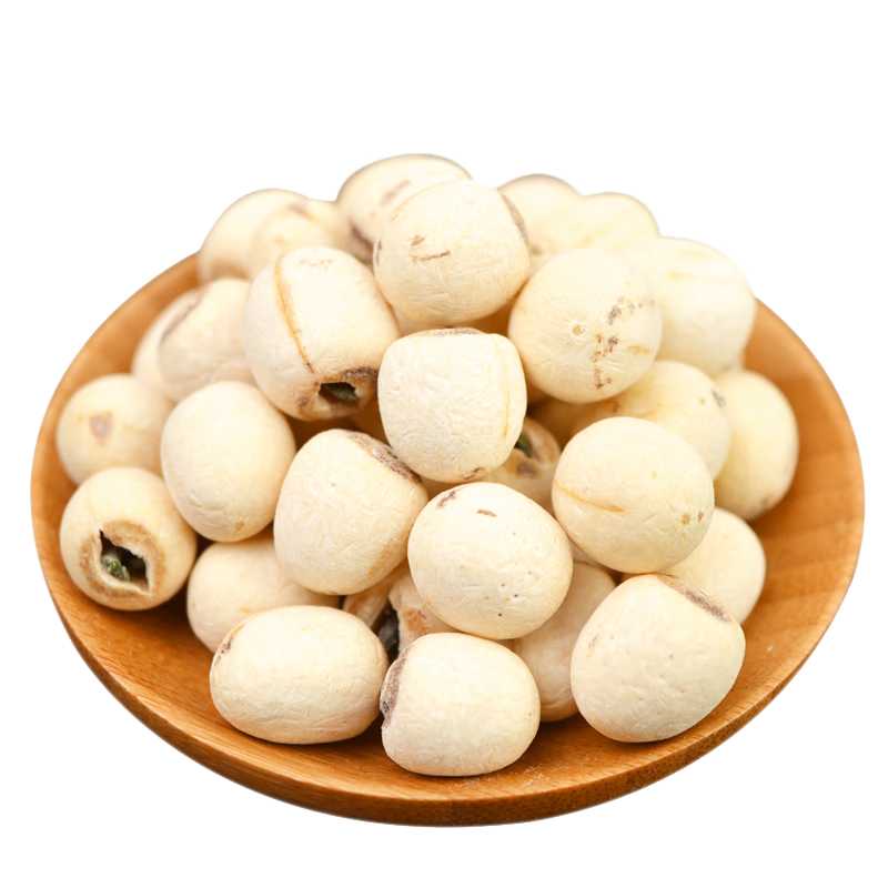 閣家天館新貨大粒磨皮白蓮子帶芯500g特產(chǎn)湘潭蓮子干貨有芯白蓮子去芯無芯 帶芯白蓮500克