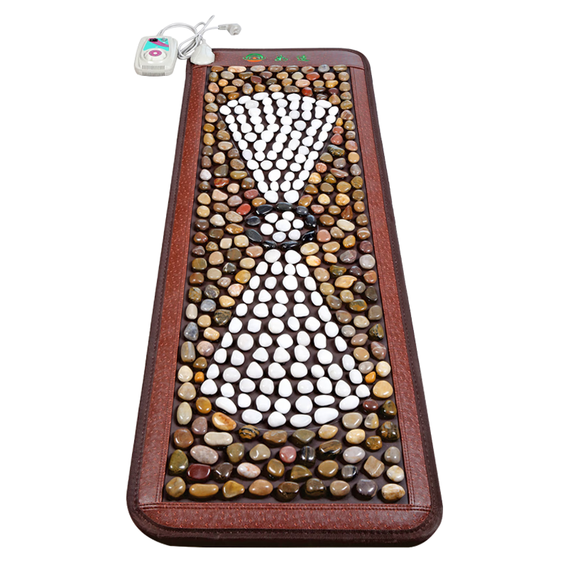 如適電加熱鵝卵石按摩腳踩墊雨花石指壓板足底穴位按摩器神器送爸爸媽媽生日禮物實(shí)用送父母親老人長輩 【加熱舒緩力度】吉祥如意150*50cm碳纖維發(fā)熱