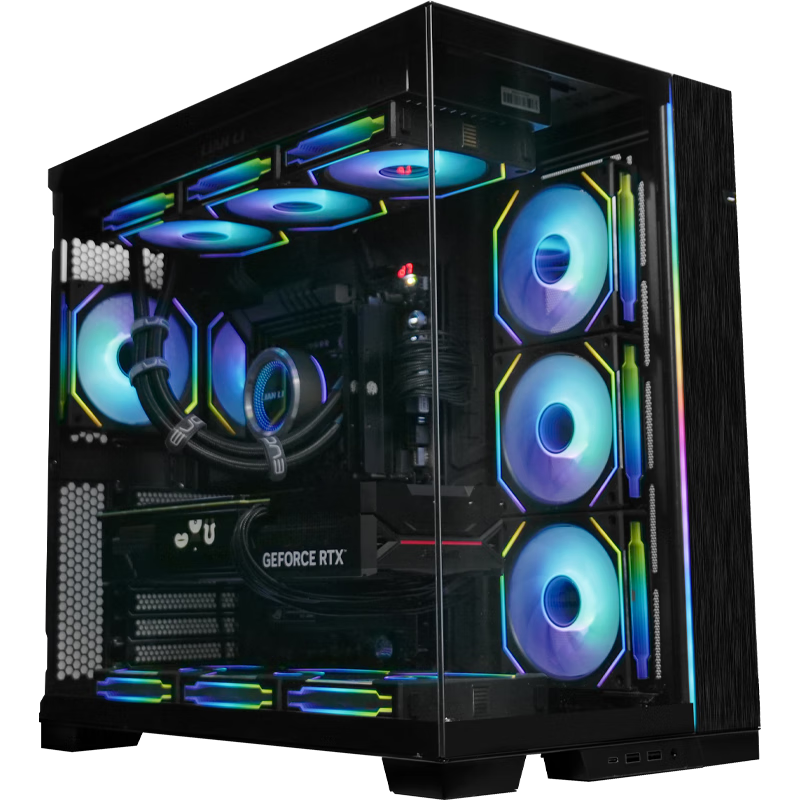 ���ڲ�������������˹EVOȫ�Ӱ��ɫ����̨ʽ����Ϸ�羺360ˮ��������ȫ��͸EATX���������Ի��� ����˹EVO ȫ�Ӱ� ��