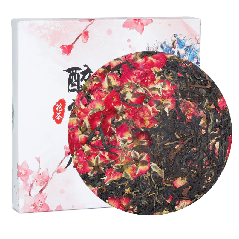 滇美醉红颜 玫瑰红茶200克盒装 古树滇红茶 玫瑰花香 工夫红茶