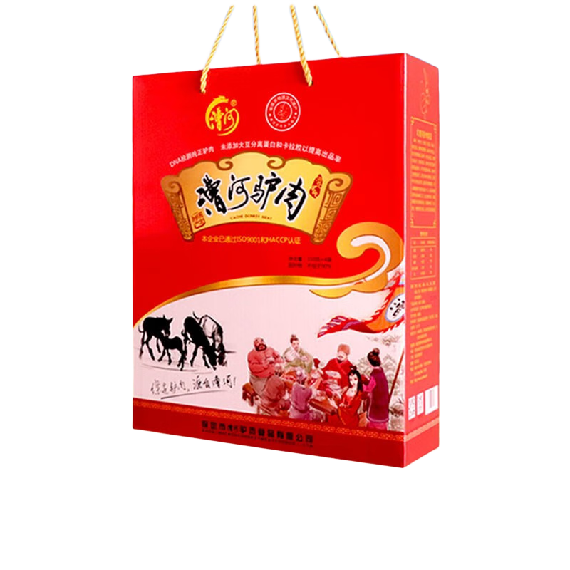 漕河 150gx4驢肉禮盒 河北保定特產(chǎn)真空即食驢肉 1盒裝