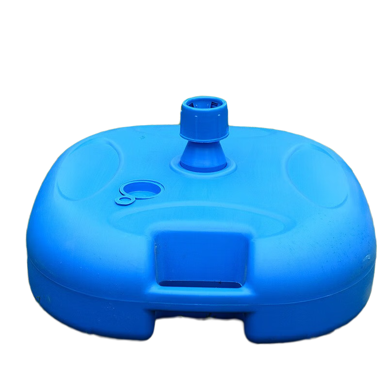 柯笙（kesheng）戶外遮陽傘底座沙灘傘注水?dāng)[攤傘塑料水桶太陽傘三腳架十字支架 25L藍(lán)色底座2.8米以下適用