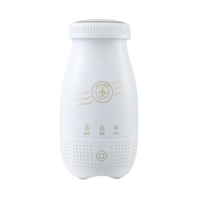 卡士（couss）全自动智能酸奶机便携杯250ml家用酸奶发酵机小型易清洗玻璃杯内胆迷你多功能专业自制老酸奶CY103 酸奶机【礼盒装+2袋酸奶粉+电源线+插头】