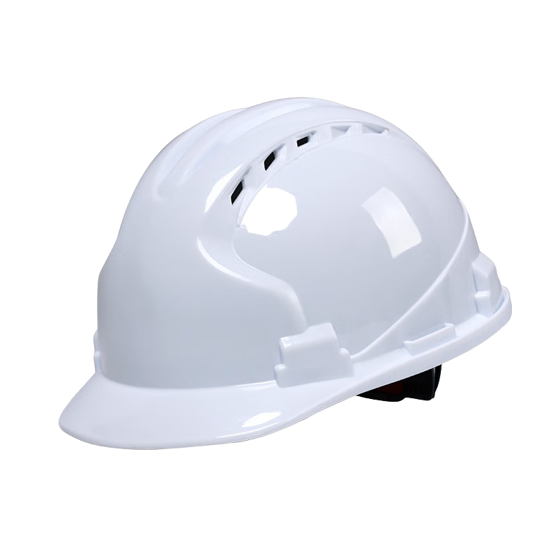 曼德銳安全帽工地男國標(biāo)abs加厚透氣夏施工玻璃鋼頭盔領(lǐng)導(dǎo)工程定制印字 豪華三筋款（白色）（按鈕）