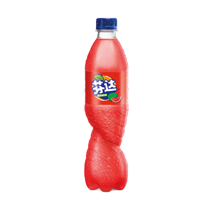 可口可乐（Coca-Cola）芬达 西瓜 葡萄 苹果 茉莉蜜桃 水蜜桃味碳酸饮料 含糖  500*12瓶 葡萄味