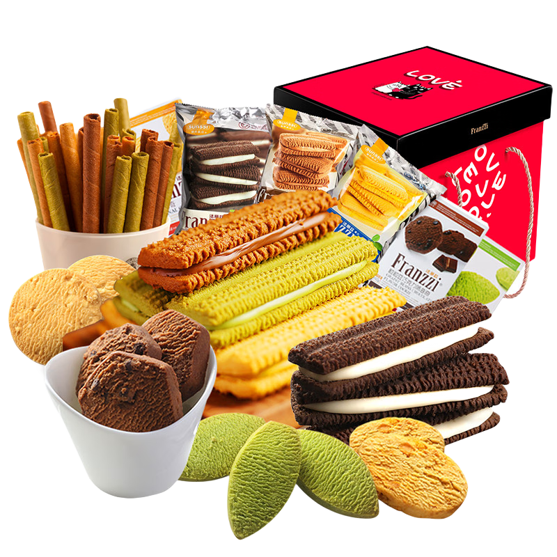 法丽兹《活动即将结束》超市限量贩380g曲奇饼干大礼包办公室休闲零食 超市限量版380g《4种口味》*2件