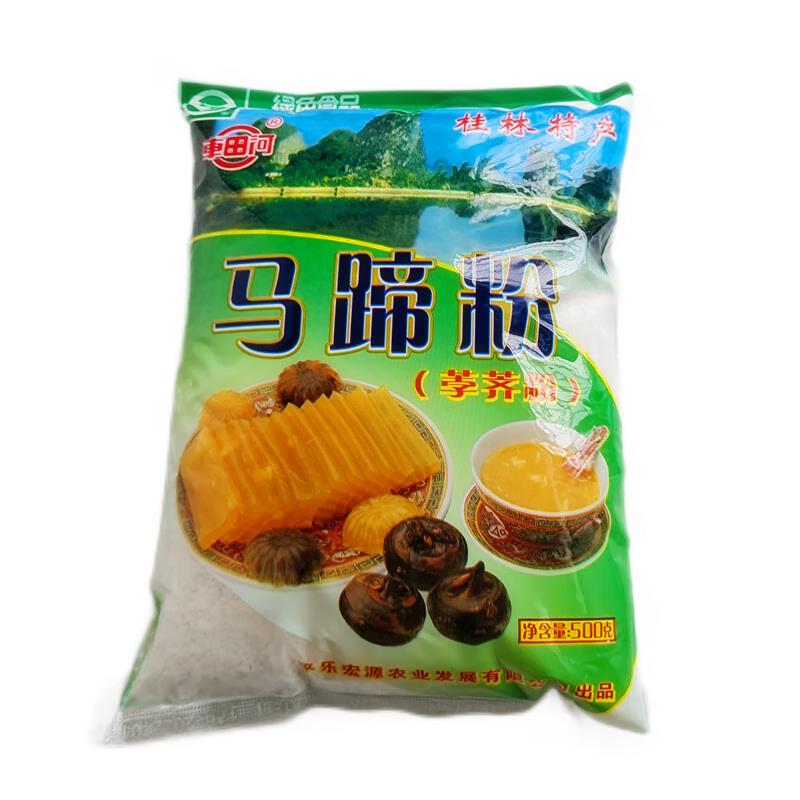 车田河 马蹄粉纯马蹄糕粉椰汁千层糕原料广西特产荸荠粉250g/500g 马蹄粉500g×1袋(可做7~8斤糕)
