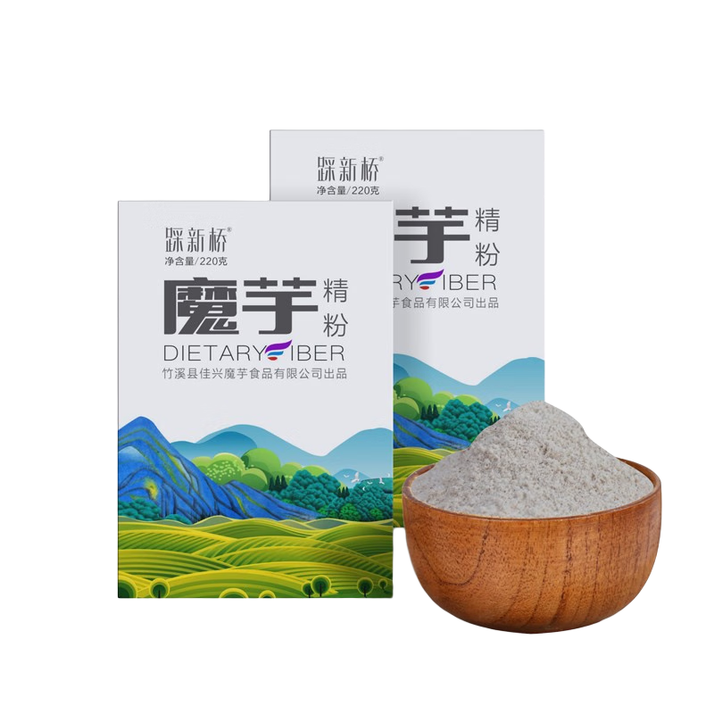 踩新橋【竹溪館】魔芋精粉220g 魔芋豆腐粉 純魔芋粉 自制新鮮魔芋豆腐 1盒裝220g