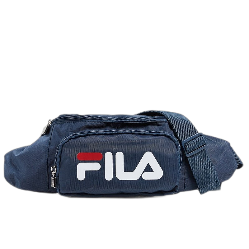 斐乐（FILA）斜挎包腰包男士胸包女包情侣款轻便休闲运动包  潮流旅行LA171J81 PEAC/CRED/WHT蓝色1 one size