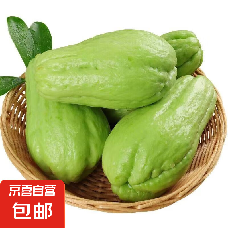 京喜加高山现摘佛手瓜新鲜蔬菜寿瓜丰收窝瓜洋瓜丰收瓜生鲜 贵州佛手瓜 4斤 带箱
